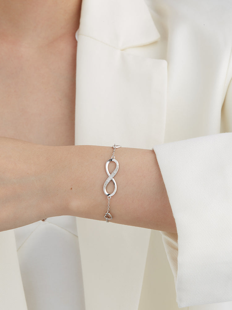 Minimalist Infinity Bracelet – 925 Sterling Silver Everyday Jewellery