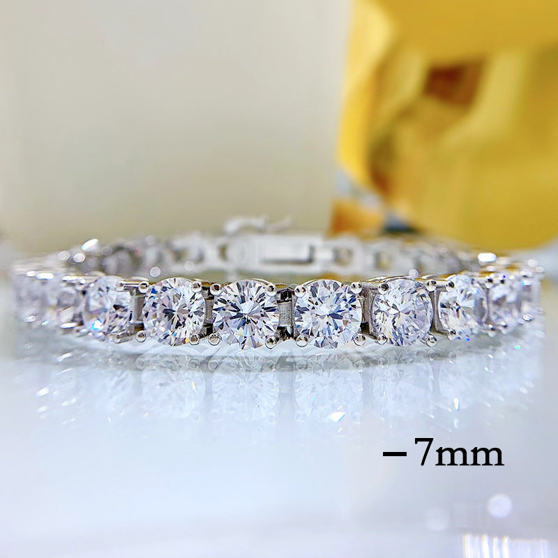 Aurora Diamond-Look Bracelet in 925 Sterling Silver