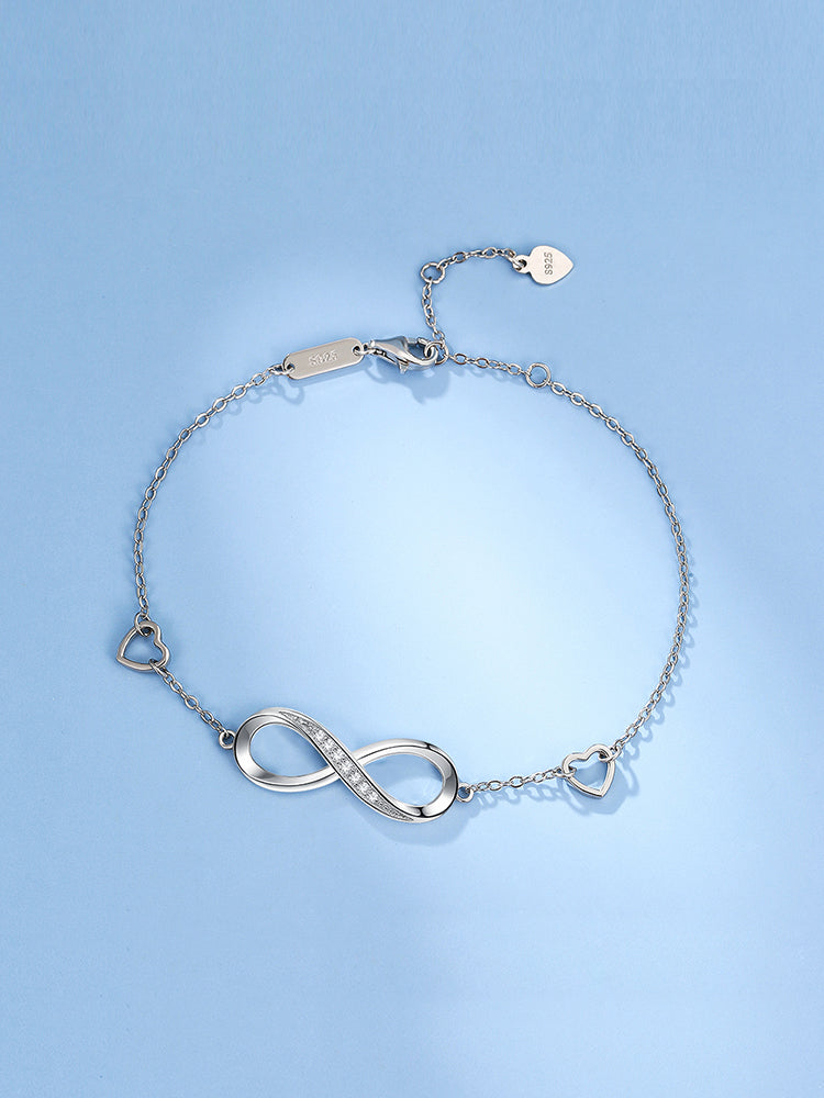 Minimalist Infinity Bracelet – 925 Sterling Silver Everyday Jewellery