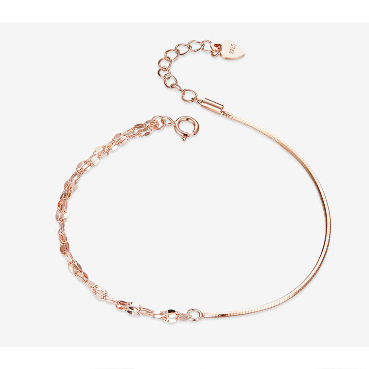 Minimalist Silver Bracelet – 925 Sterling Elegant Everyday Jewellery for Women
