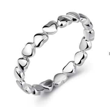 Minimalist Heart Ring – 925 Sterling Silver Cute Everyday Jewellery