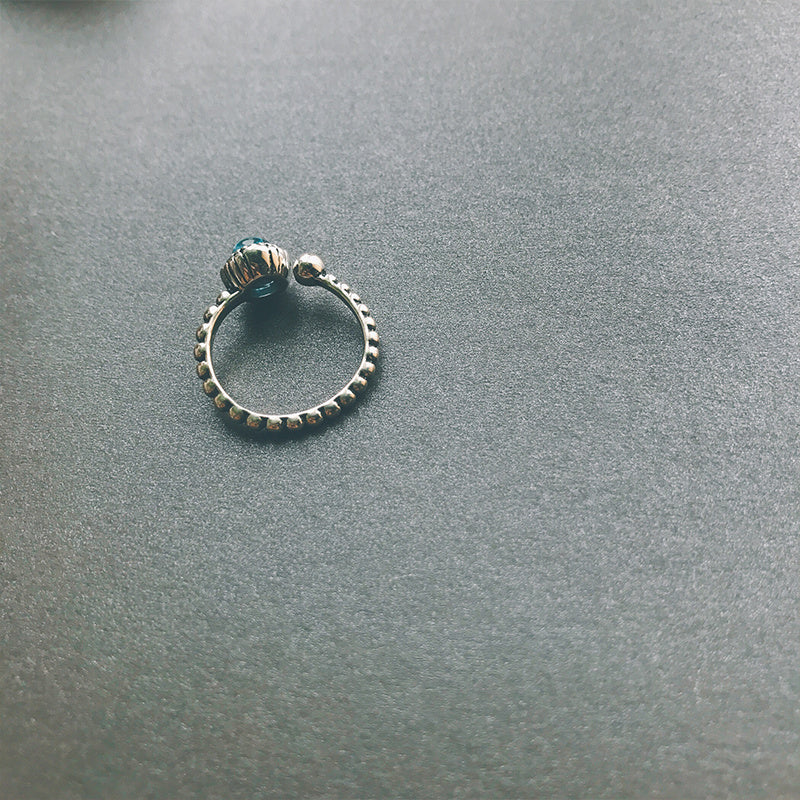 925 silver topaz ring