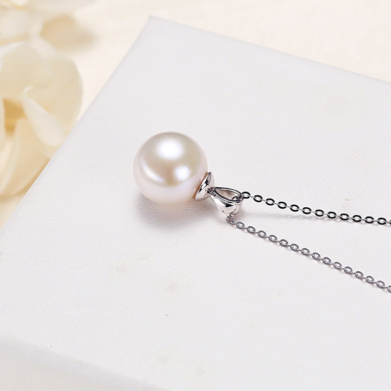 Minimalist Freshwater Pearl Necklace – 925 Silver Elegant Everyday Jewellery
