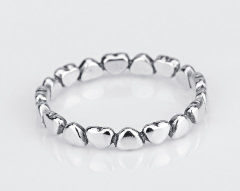 Minimalist Heart Ring – 925 Sterling Silver Cute Everyday Jewellery