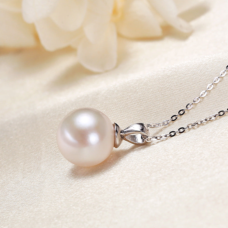Minimalist Freshwater Pearl Necklace – 925 Silver Elegant Everyday Jewellery
