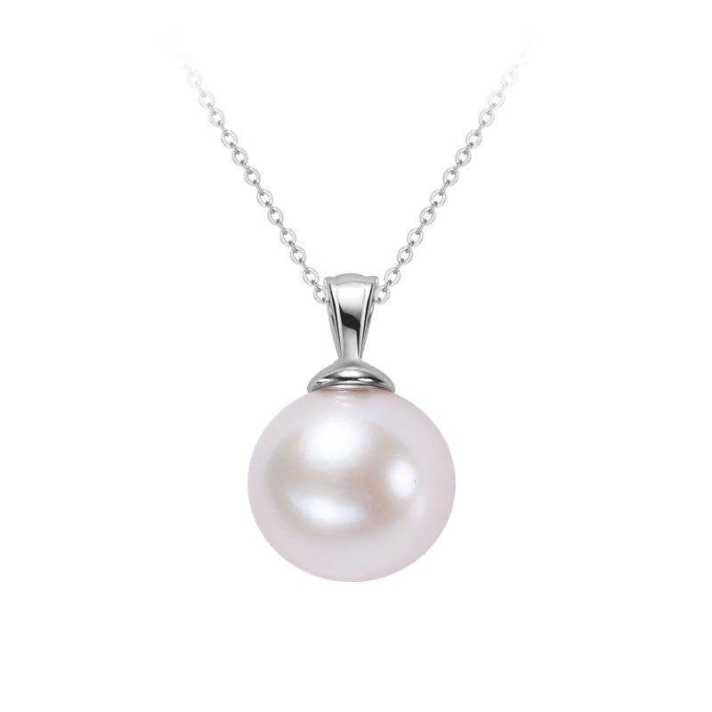Minimalist Freshwater Pearl Necklace – 925 Silver Elegant Everyday Jewellery