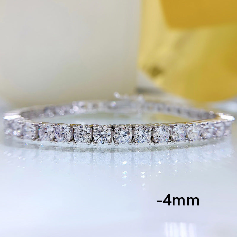 Aurora Diamond-Look Bracelet in 925 Sterling Silver
