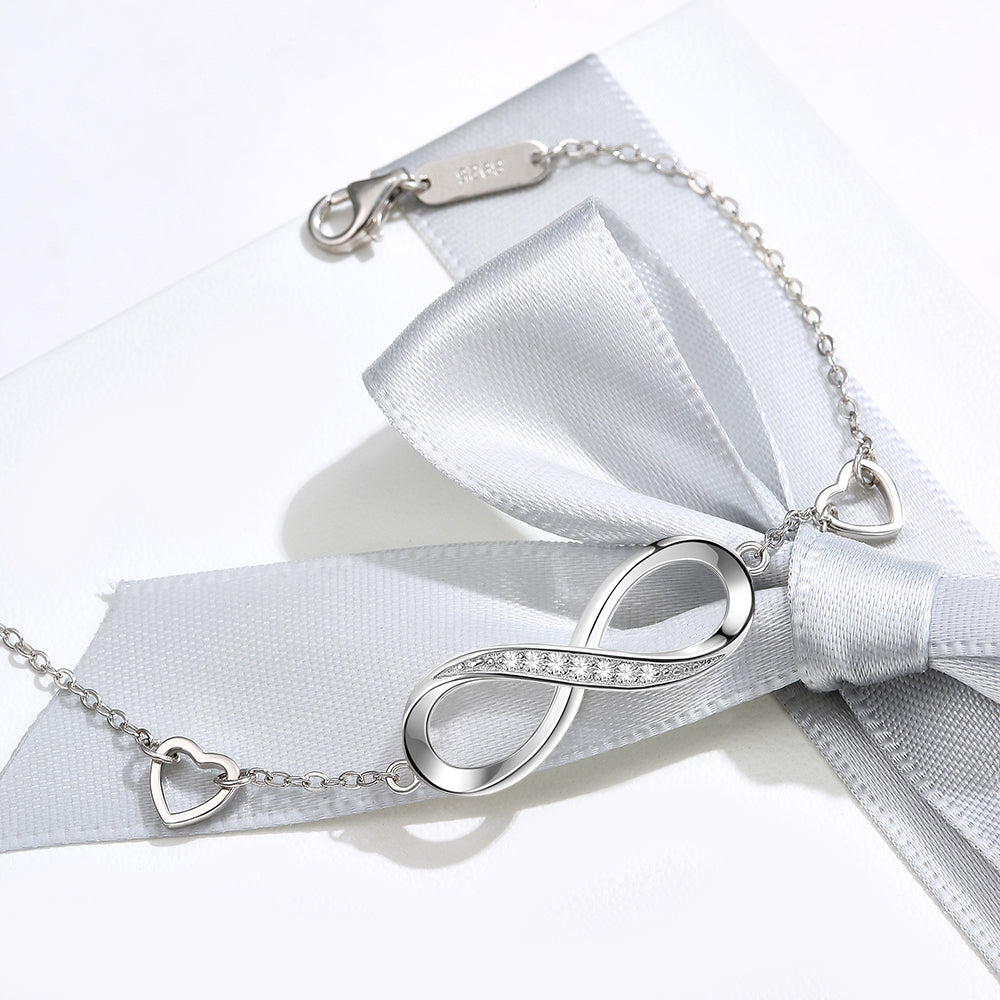 Minimalist Infinity Bracelet – 925 Sterling Silver Everyday Jewellery