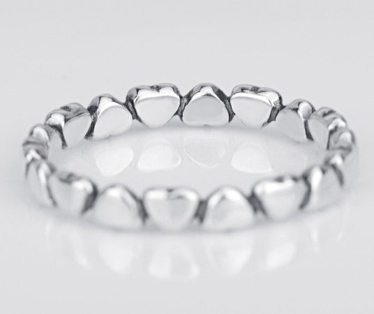 Minimalist Heart Ring – 925 Sterling Silver Cute Everyday Jewellery
