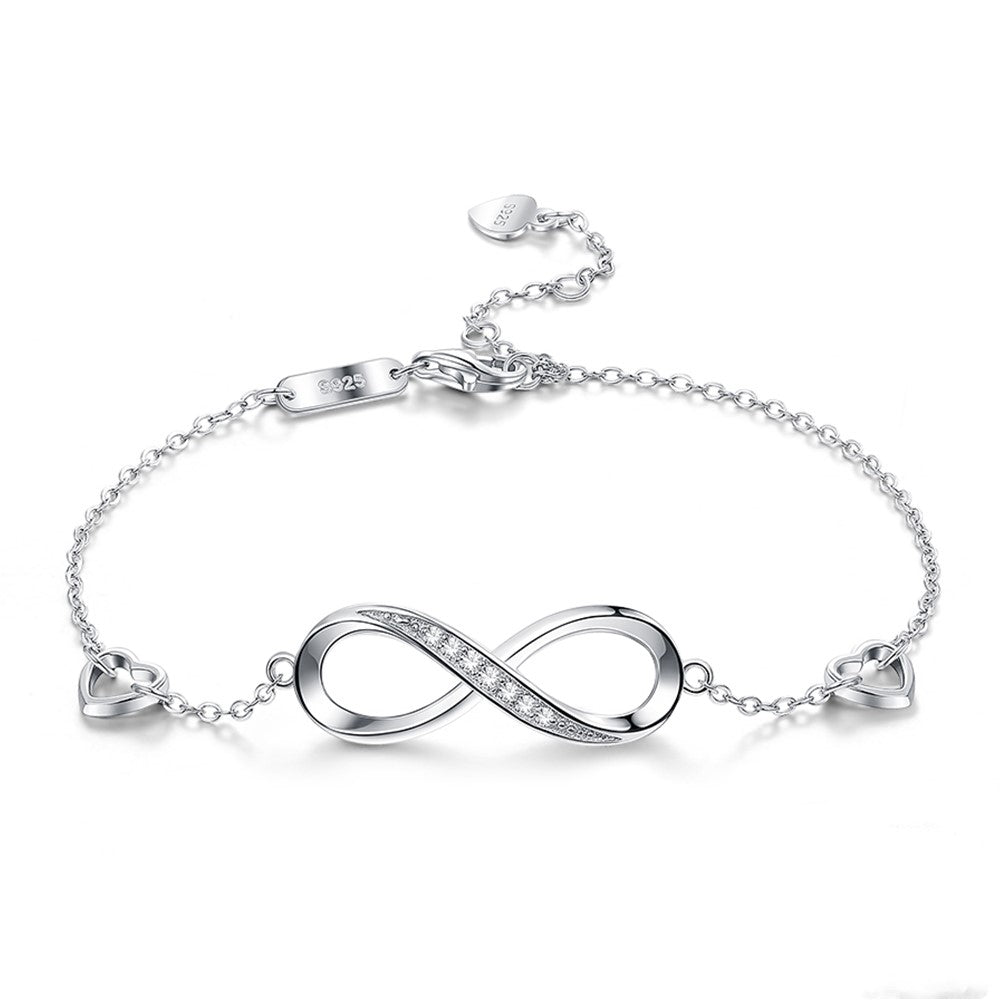 Minimalist Infinity Bracelet – 925 Sterling Silver Everyday Jewellery