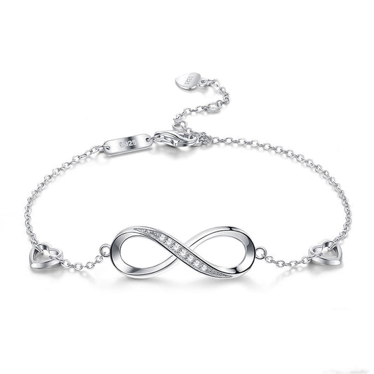 Minimalist Infinity Bracelet – 925 Sterling Silver Everyday Jewellery