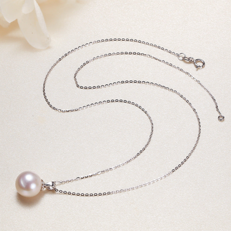 Minimalist Freshwater Pearl Necklace – 925 Silver Elegant Everyday Jewellery