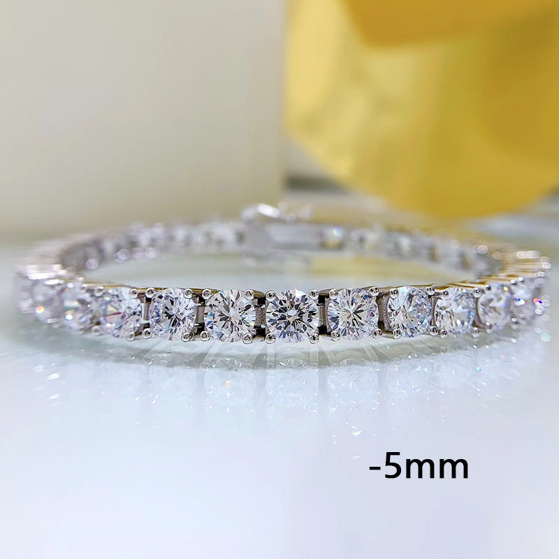 Aurora Diamond-Look Bracelet in 925 Sterling Silver