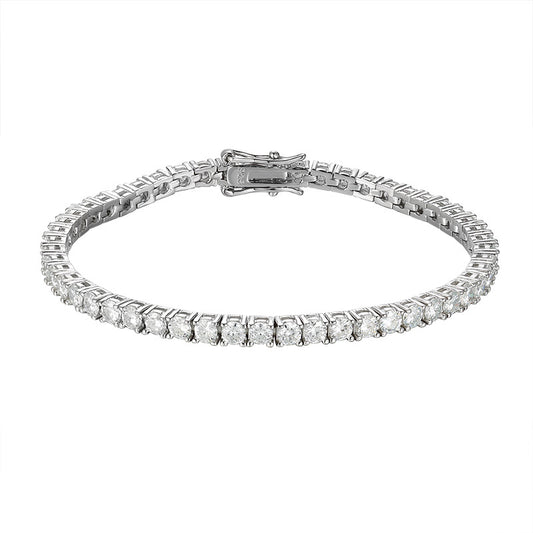 Aurora Moissanite Tennis Bracelet – 925 Sterling Silver