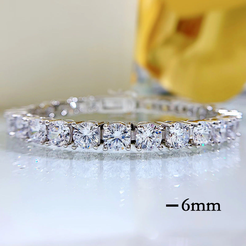Aurora Diamond-Look Bracelet in 925 Sterling Silver