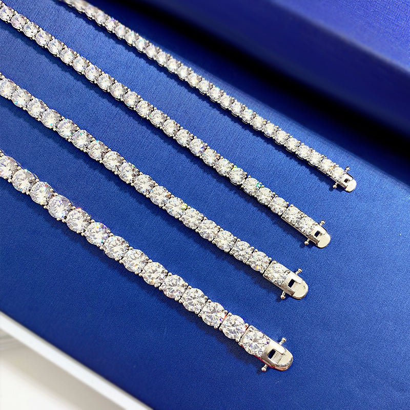 Aurora Diamond-Look Bracelet in 925 Sterling Silver