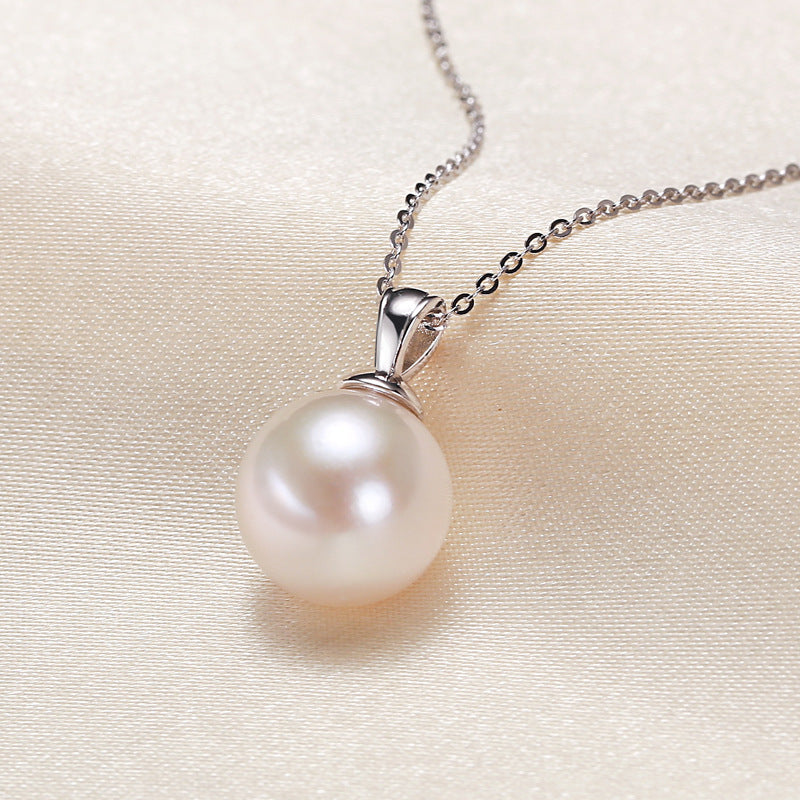 Minimalist Freshwater Pearl Necklace – 925 Silver Elegant Everyday Jewellery
