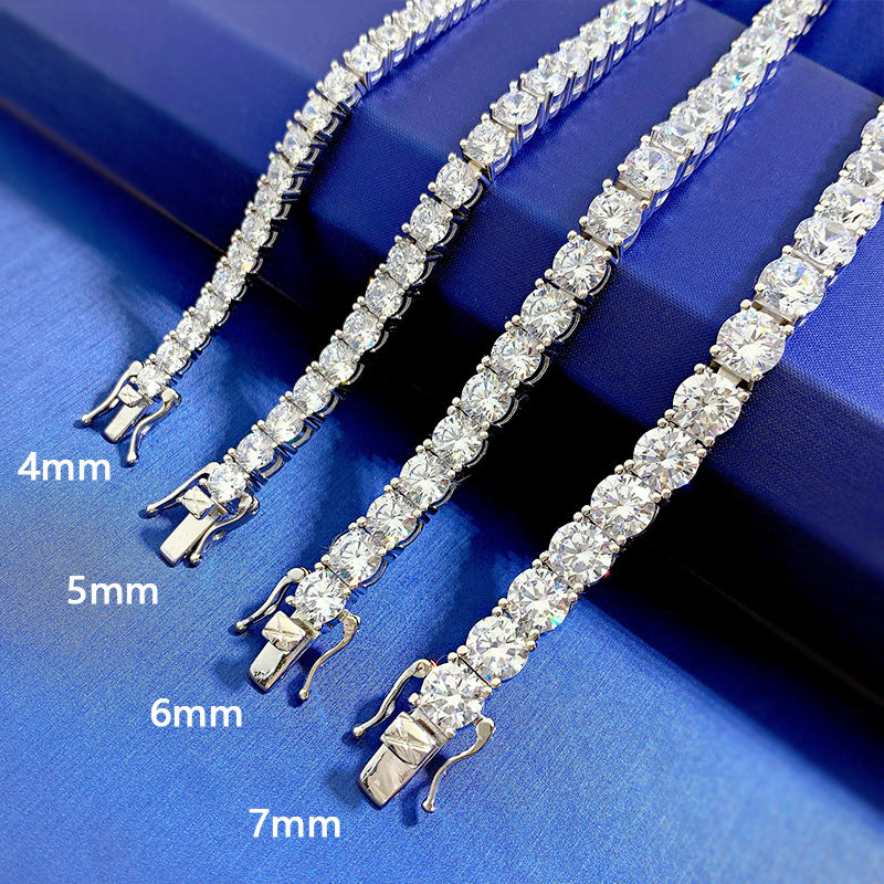 Aurora Diamond-Look Bracelet in 925 Sterling Silver